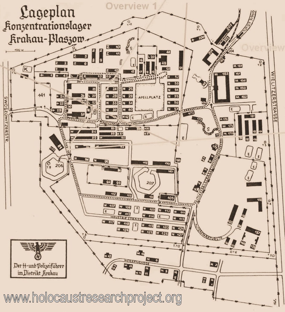 plaszow camp map small